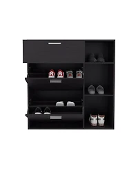 Fm Furniture Sierra Shoe Storage Cabinet, 2 Tilt-Out Drawers