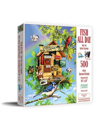 SunsOut Fish All Day 500 piece Jigsaw Puzzle for Adults