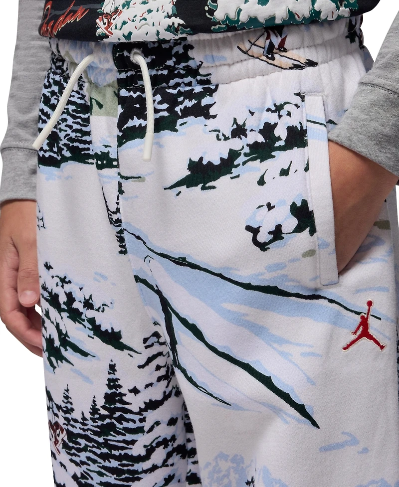 Jordan Boys 8-20 Brooklyn Holiday Printed Pull-On Pants