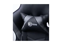 RadioShack Gaming Chair, Ergonomic Racing-Style Chair with Adjustable Height, Footrest, Lumbar Support, And Comfortable Padding