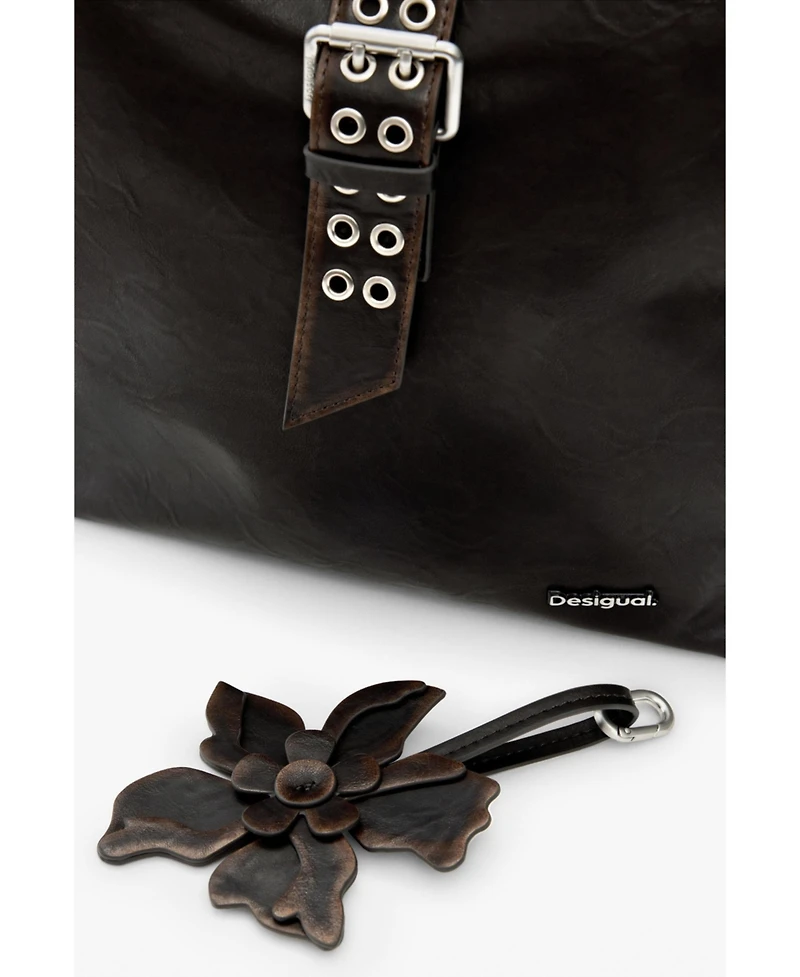 Desigual Women's Small backpack with flower appliques