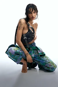 Desigual Women's Small bag with flower appliques