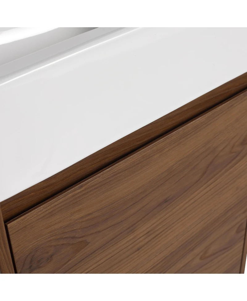 Streamdale Furniture Streamdale 18" Compact Floating Vanity with Sink