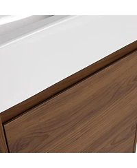 Streamdale Furniture Streamdale 18" Compact Floating Vanity with Sink