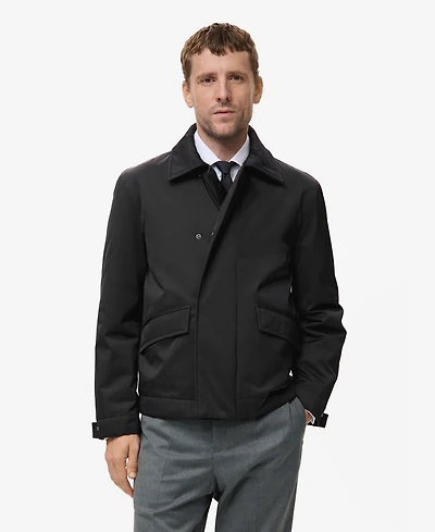 Mango Men's Pockets Water-Repellent Jacket