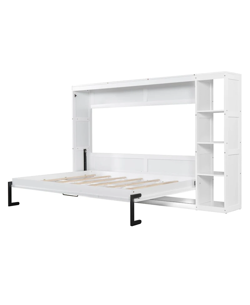 Streamdale Furniture Full Size Murphy Bed with Bookshelf