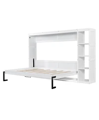 Streamdale Furniture Full Size Murphy Bed with Bookshelf