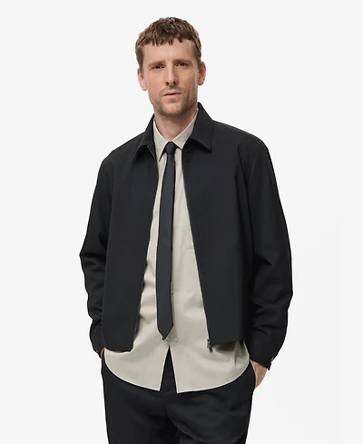 Mango Men's Pockets Straight-Fit Jacket