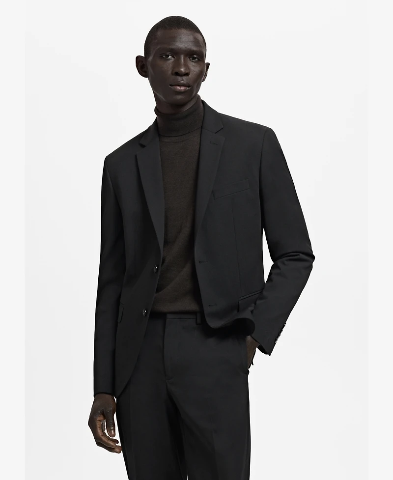 Mango Men's Stretch Fabric Super Slim-Fit Suit Jacket