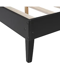 Streamdale Furniture Queen Bed Frame with Nightstands and Lamps