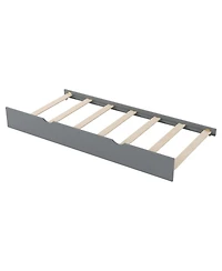 Streamdale Furniture Wood Full Size platform bed with Trundle, Shelves and Storage Headboard