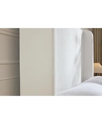 Streamdale Furniture 54" Chenille Tall Headboard Upholstered Bed