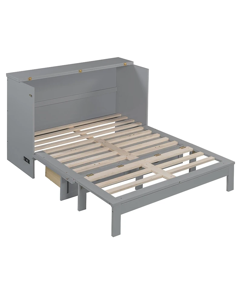 Streamdale Furniture Full Size Murphy Bed with Large Drawers