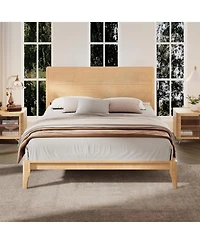Streamdale King Bamboo Platform Bed - No Box Spring Needed