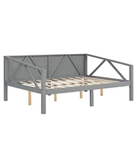 Streamdale Furniture + Full Size + Wood (or Mdf if applicable) + Gray Finish + Daybed