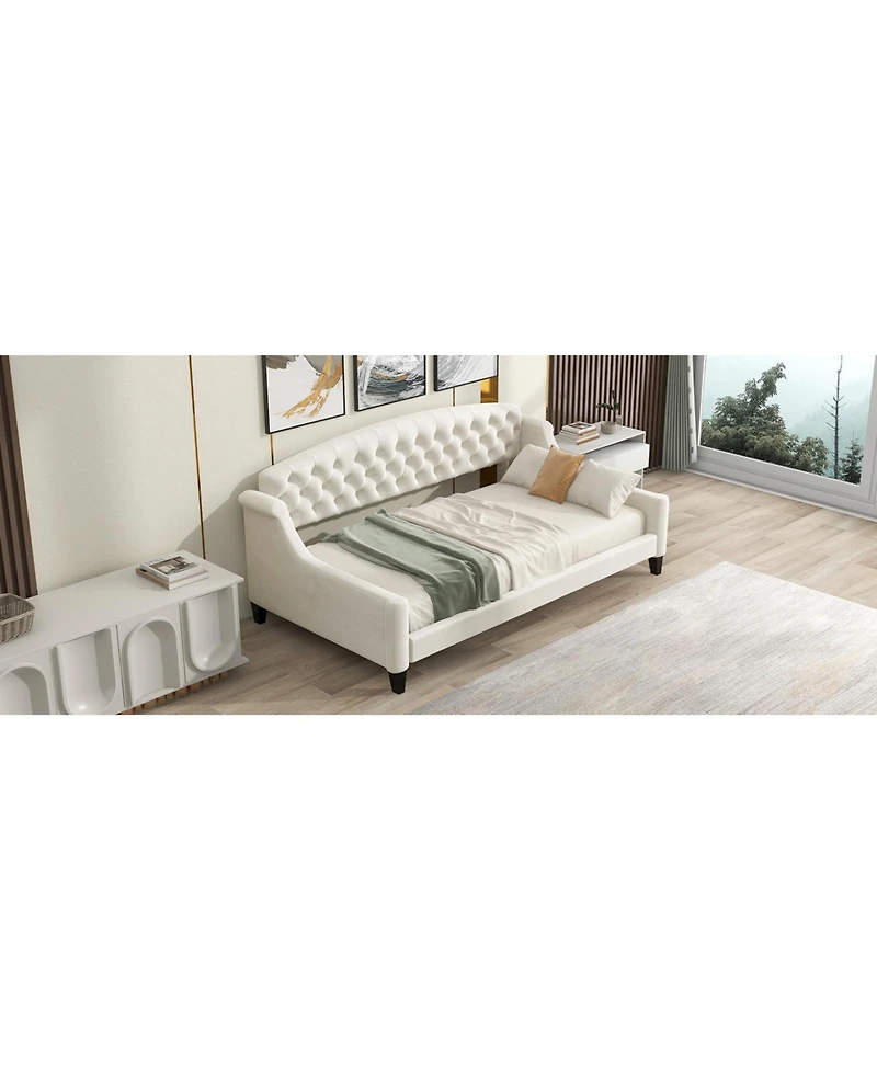 Streamdale Furniture Modern Luxury Tufted Button Daybed,Twin