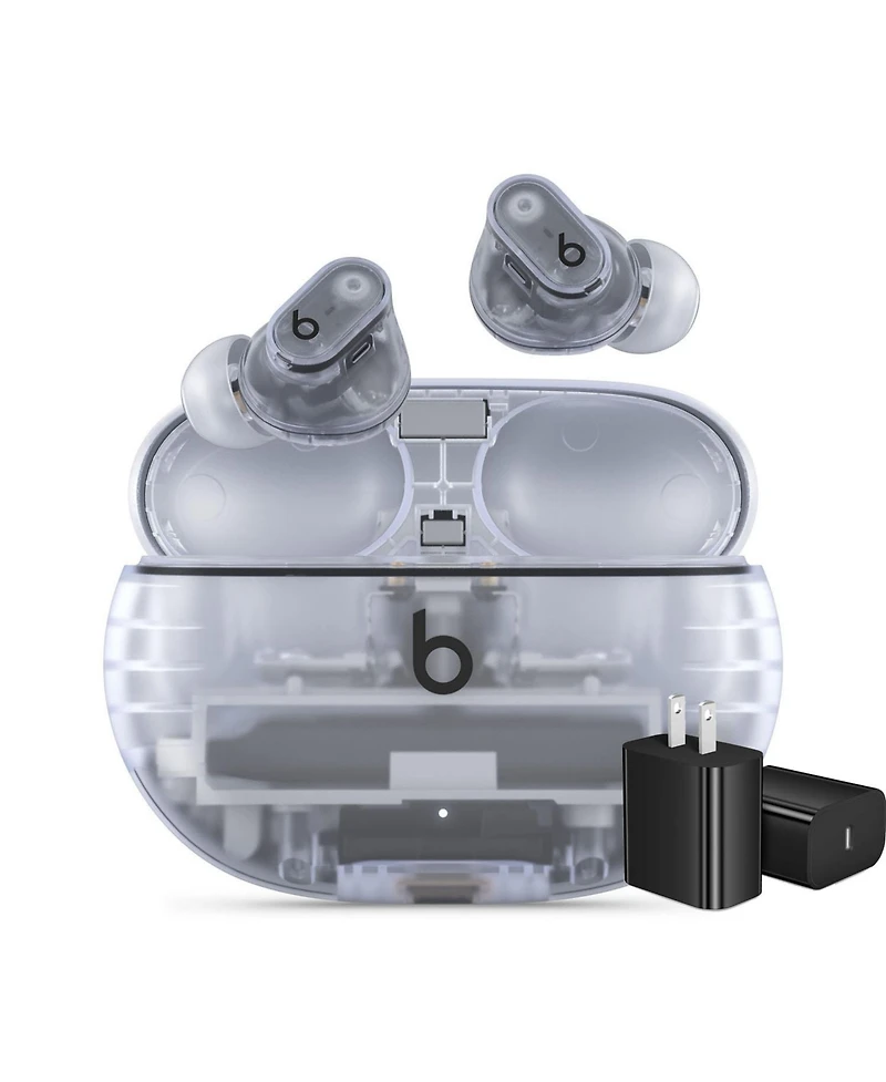 Beats Studio Buds + True Wireless Noise Cancelling Earbuds with Usb-c Wall Charger - Transparent - MQLK3LL/A