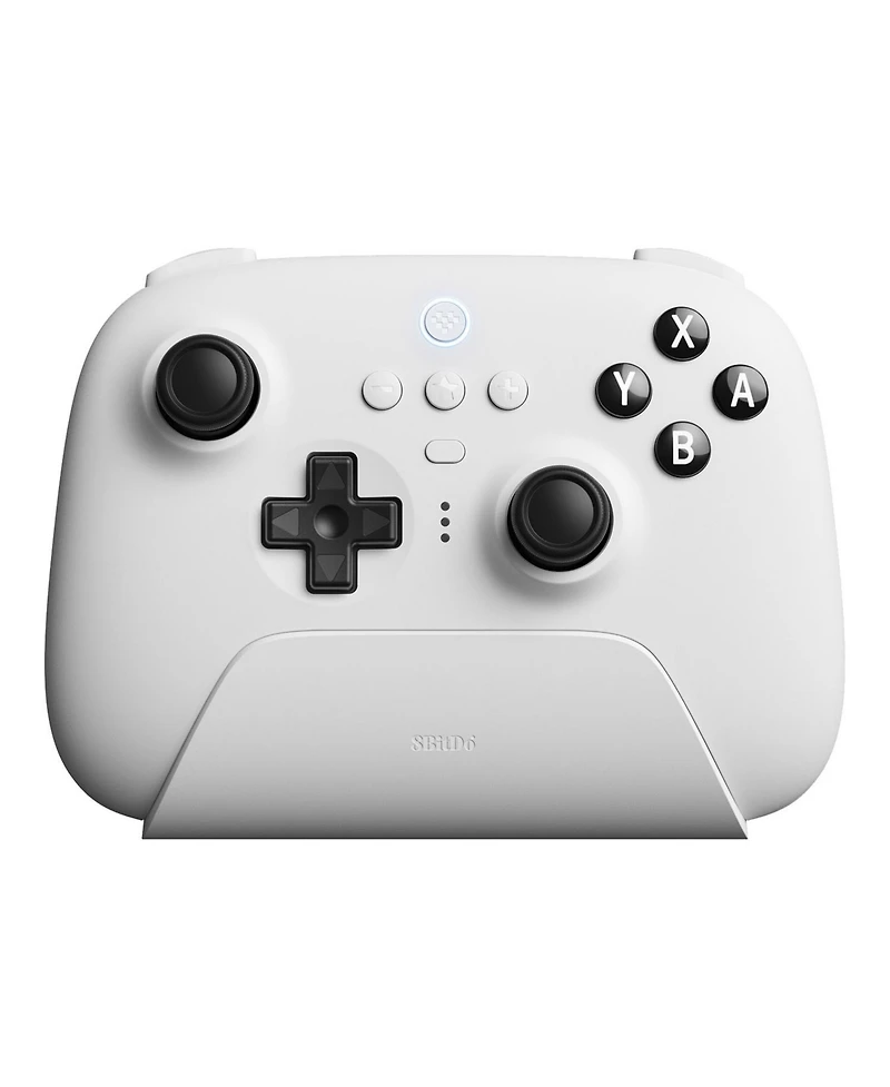 8BitDo Ultimate Bluetooth Wireless Controller for Switch, Pc and Steam with Travel Case - White