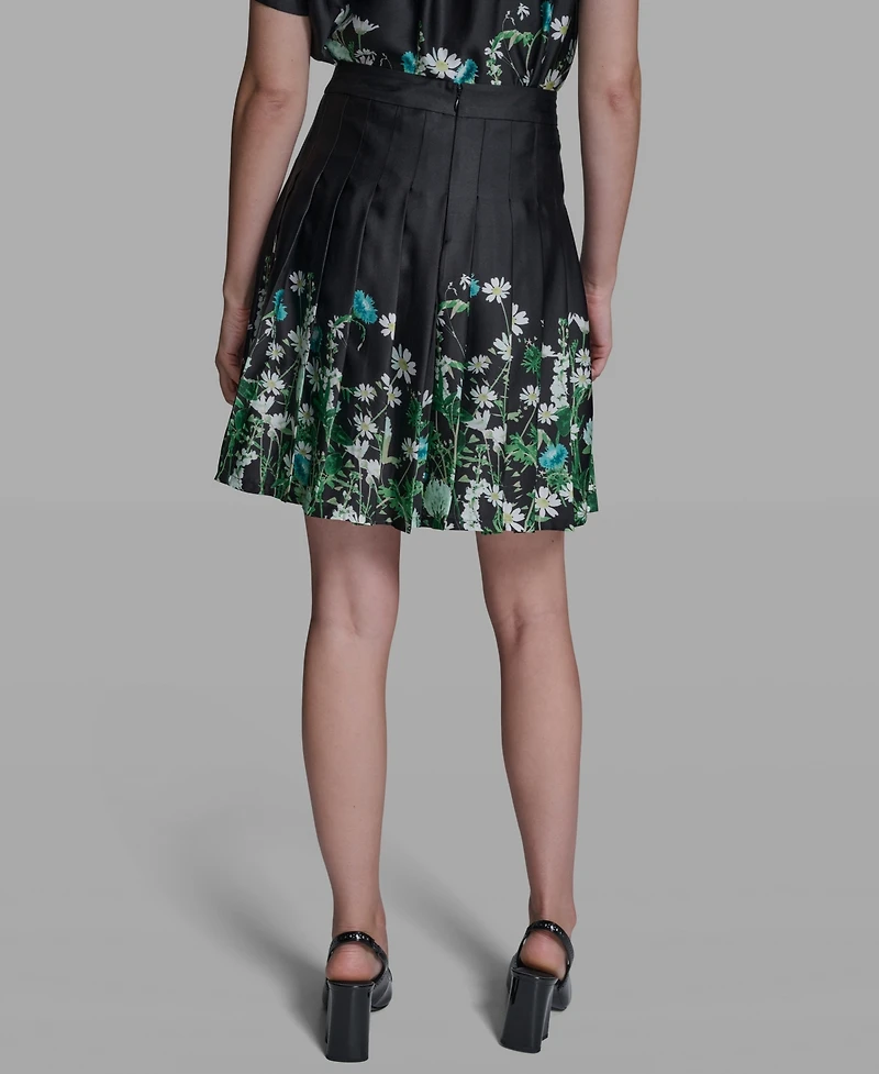 Karl Lagerfeld Paris Women's Placement Print Skirt