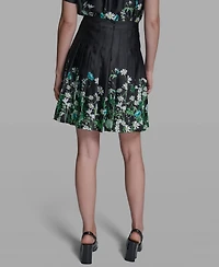 Karl Lagerfeld Paris Women's Placement Print Skirt