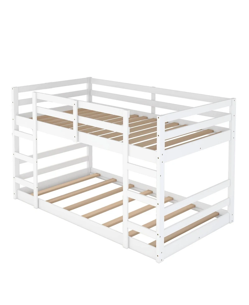 Streamdale Furniture Twin Over Bunk Bed with Ladder