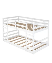 Streamdale Furniture Twin Over Bunk Bed with Ladder
