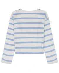 Tommy Hilfiger Girls' 7-16 Waffle Stripe Round Neck T-Shirt
