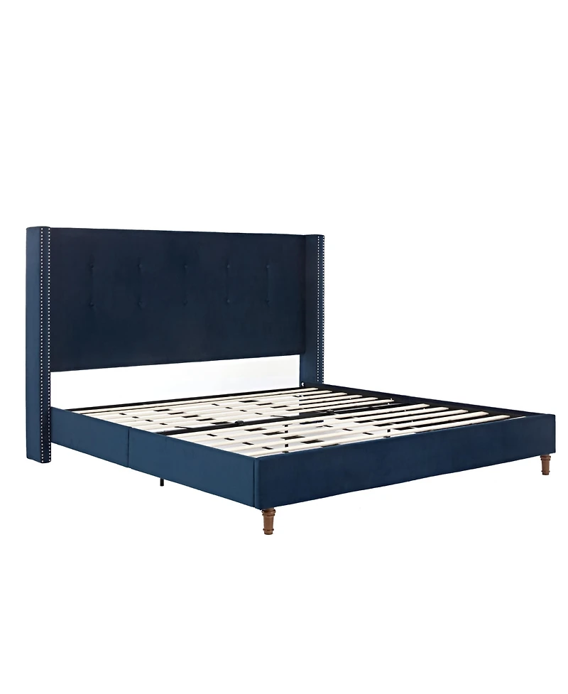 Streamdale Furniture Streamdale Peyton Upholstered King Bed with Button Tufting