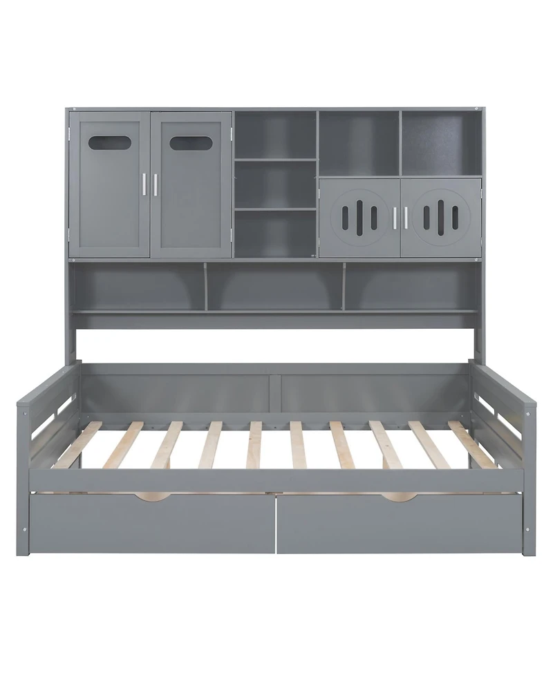 Streamdale Furniture Premium Daybed with Storage and Shelf