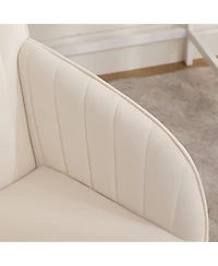 Streamdale Furniture Luxurious Ergonomic Office Chair with Gold Base for Comfort and Style