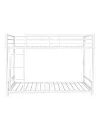 Streamdale Furniture Metal Twin over Twin Bunk Bed/ Heavy-duty Sturdy Metal/ Noise Reduced/ Safety Guardrail/No Box Spring Needed