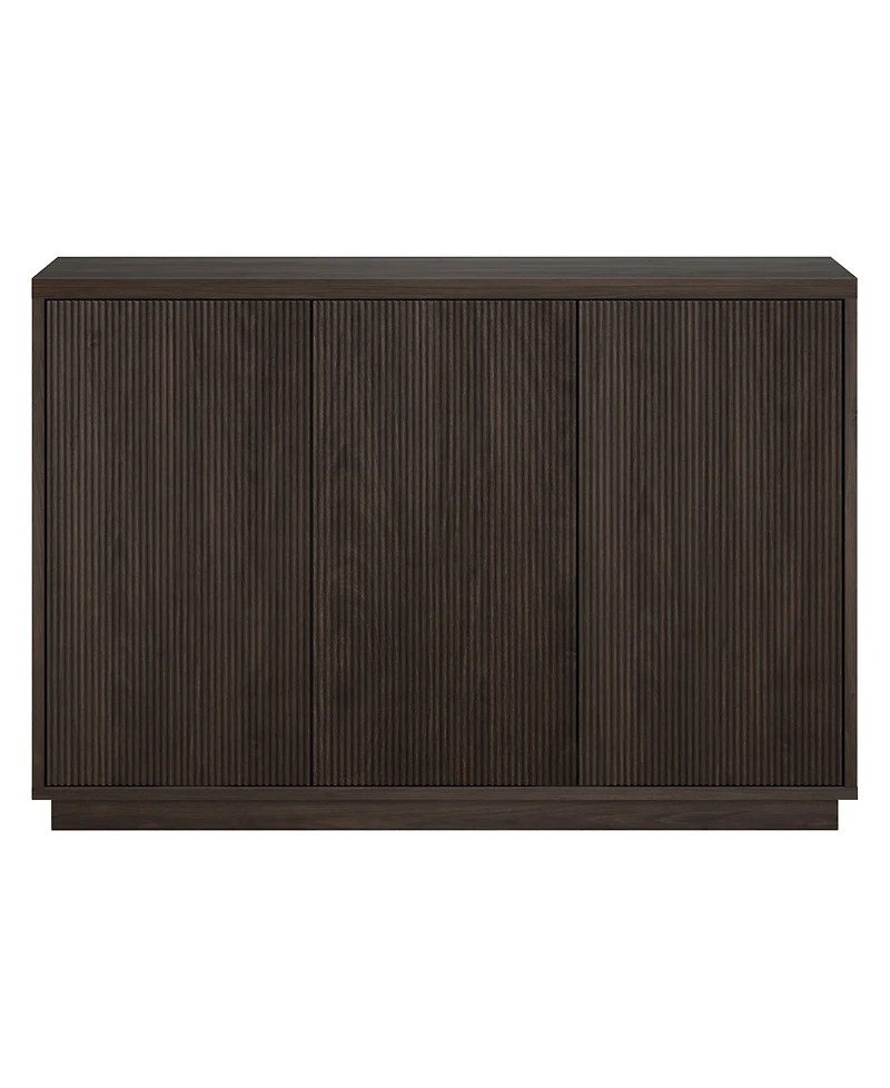 Hudson & Canal Alston 48" Wide Rectangular Fluted Buffet Table