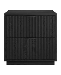 Hudson & Canal Yarden 24" Wide Rectangular Fluted Nightstand