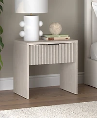 Hudson & Canal Kenslow 24" Wide Rectangular Fluted Nightstand