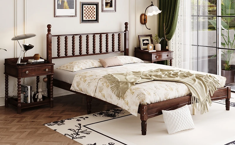 Streamdale Furniture Wood Platform Bed
