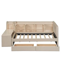Streamdale Furniture Upholstered Daybed with Drawers & Storage