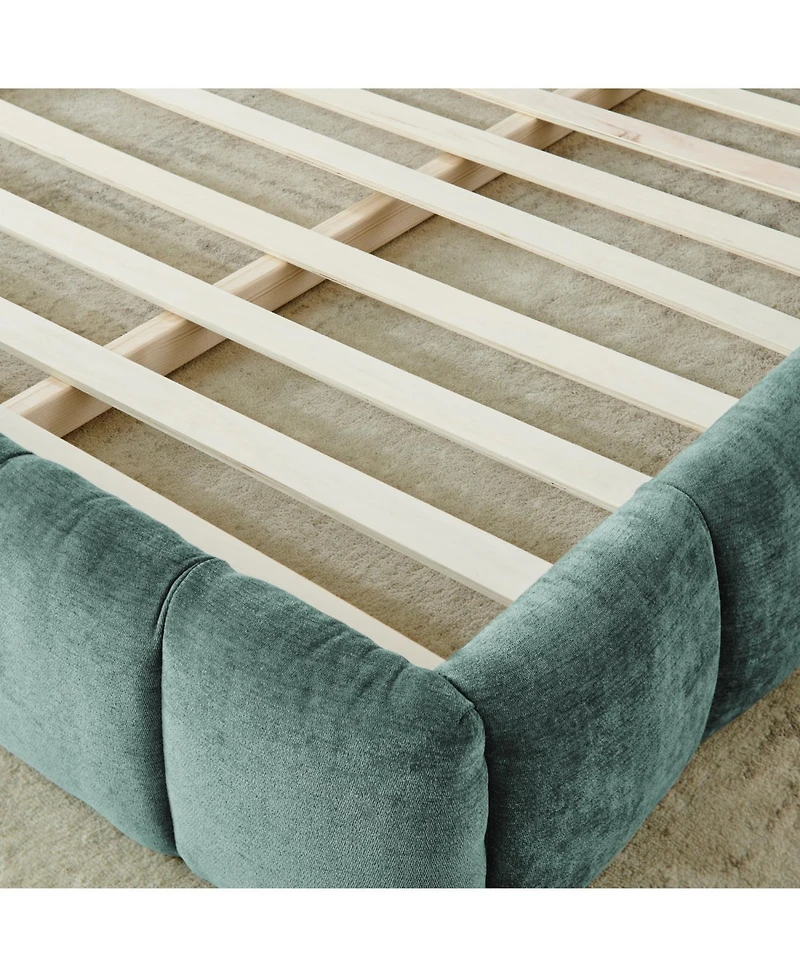 Streamdale Furniture King Upholstered Platform Bed Frame