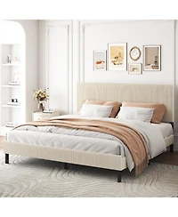 Streamdale Furniture King Bed Frame Bandaged Headboard