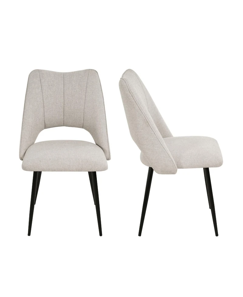 Streamdale Furniture Modern Beige 4-Chair Dining Set