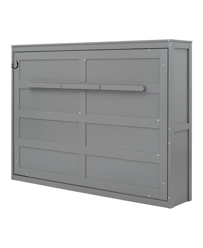 Streamdale Furniture Full Size Murphy Bed Wall Bed, Gray