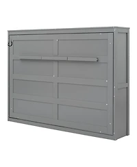 Streamdale Furniture Full Size Murphy Bed Wall Bed, Gray