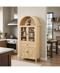 Streamdale Furniture Antique Dome Cabinet - High Quality, Large Storage