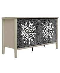 Streamdale Furniture Modern Sideboard Buffet Cabinet with 4 Doors & Adjustable Shelves