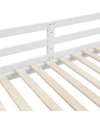 Streamdale Furniture Wood Queen Size Bunk Bed with Ladder