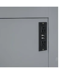 Streamdale Furniture Queen Size Murphy Bed Wall Bed,Gray