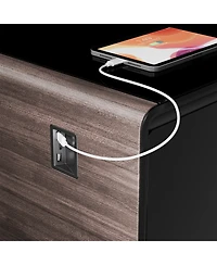 Streamdale Furniture Smart Coffee Table- Fridge, Freezer, Bluetooth, Wireless Charging