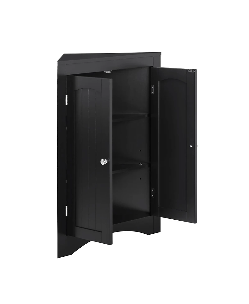 Streamdale Furniture Corner Cabinet with Doors & Shelves