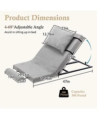 Streamdale Furniture Electric Adjustable Bed Backrest - 300 lbs Capacity Lift Washable Fabric