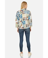 Yumi Women's Indian Patchwork Reversible Jacket