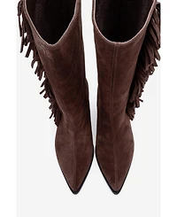 Forever & Always Shoes Women Orlo Leather Fringed Western Boot